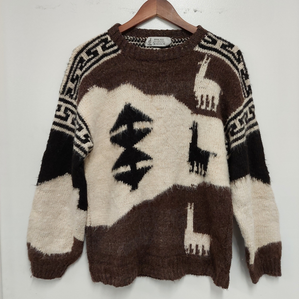 Artesanias Incaica 100% Alpaca Wool Sweater -     Size M